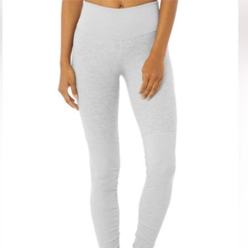 ALO Yoga Light Gray High-Waist Leggings